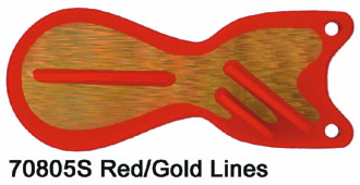 SD70805-6 Red  -  Gold Lines